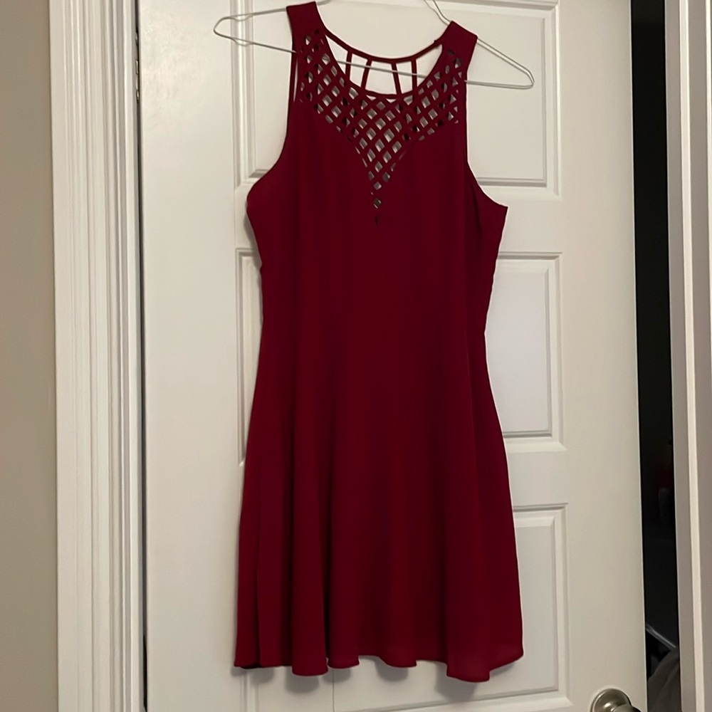 Forever 21 red strap dress size US Medium